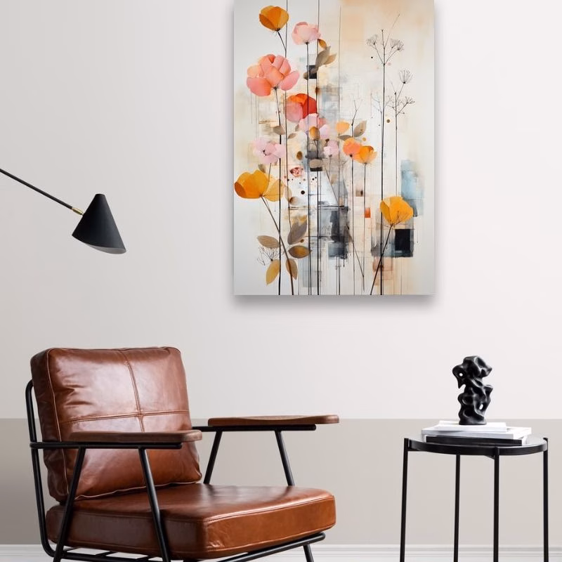 Tablou Cu Flori Albe, Rouă Matinală - imagine 3