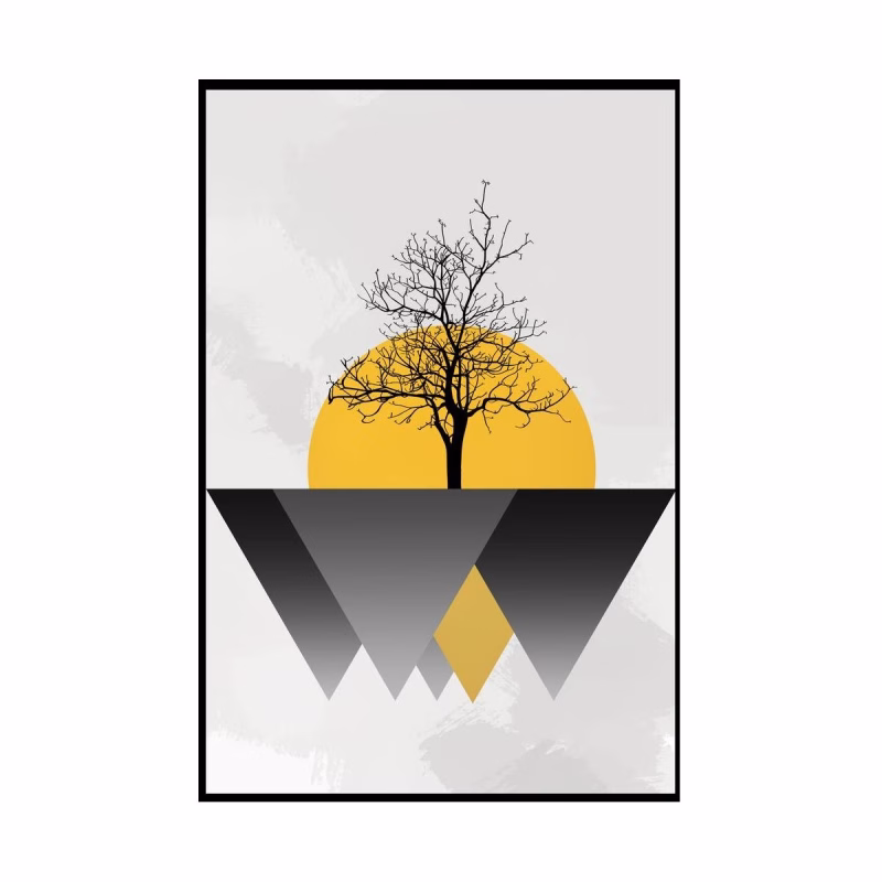 Tablou Abstract Geometric, Geometrie Solară