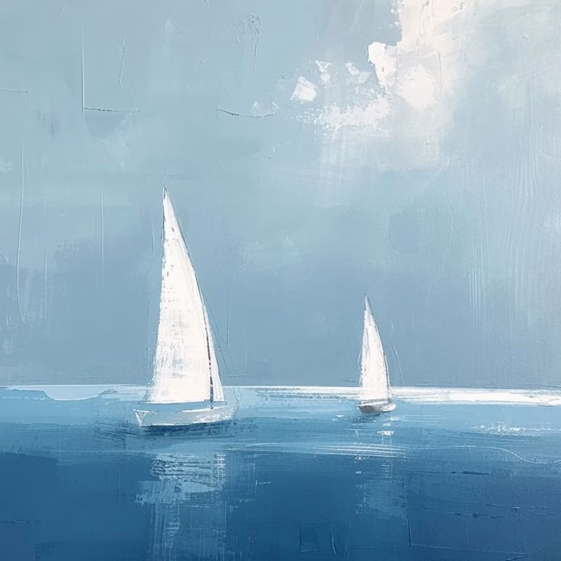 Tablou Peisaj Marin Liniștit, Ape Liniștite - imagine 2