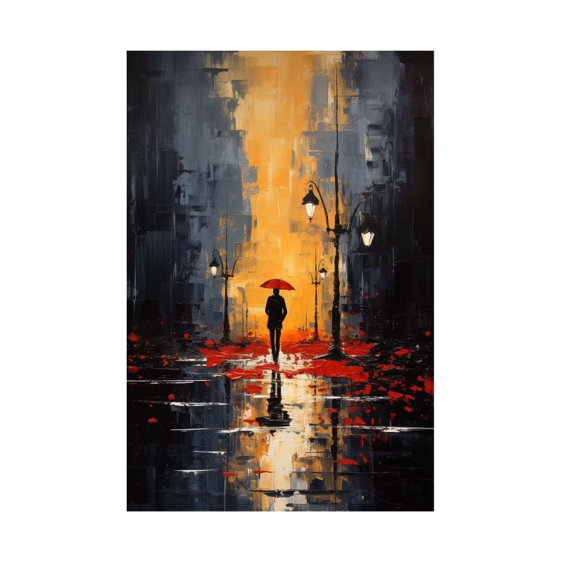 Tablou Cu Peisaj Urban, Luminile Orașului