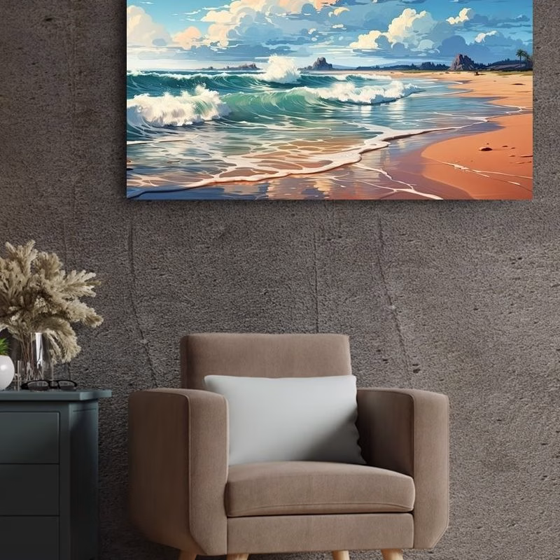 Tablou Peisaj Marin, Lumina de Amiază - imagine 4