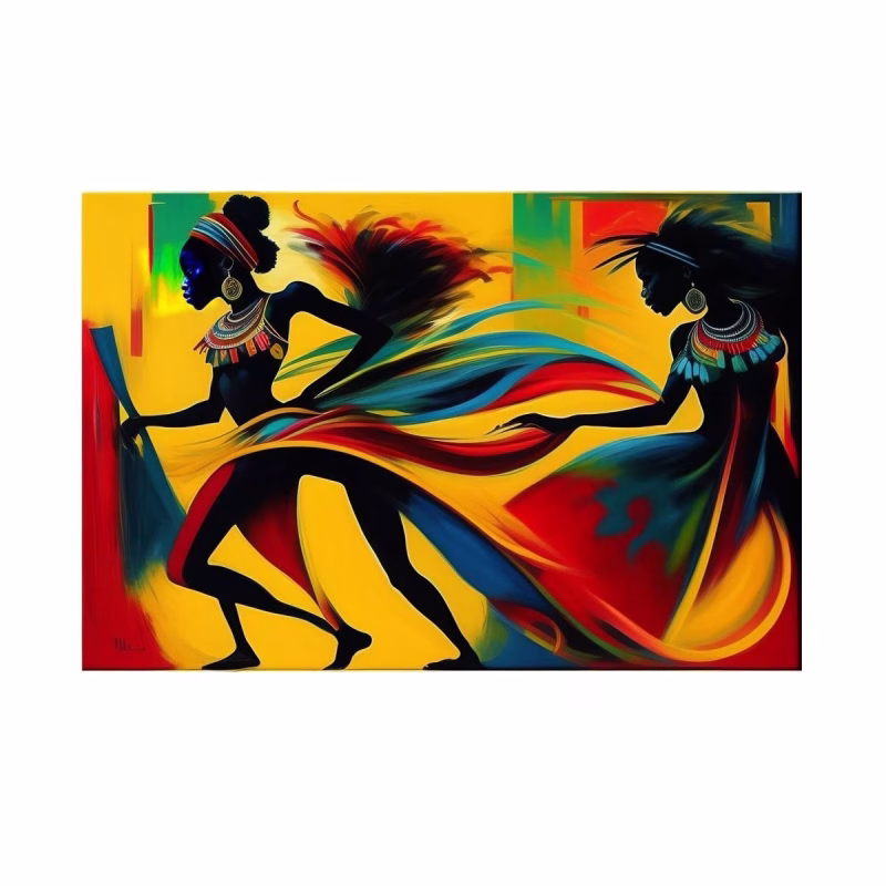 Tablou Abstract Dinamic, Dansul Pasiunii