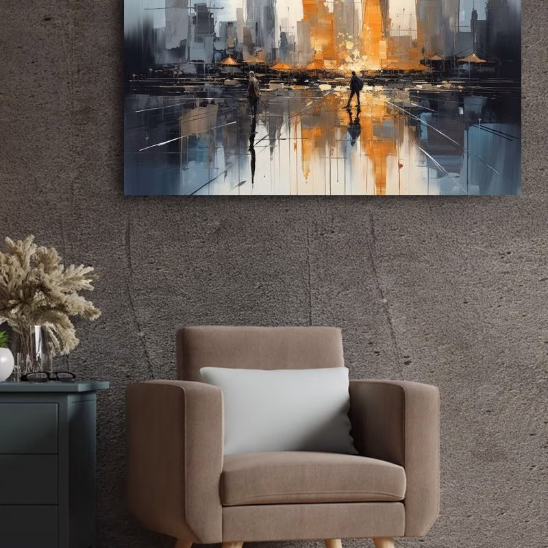 Tablou Peisaj Urban, Orașul Îndepărtat - imagine 4
