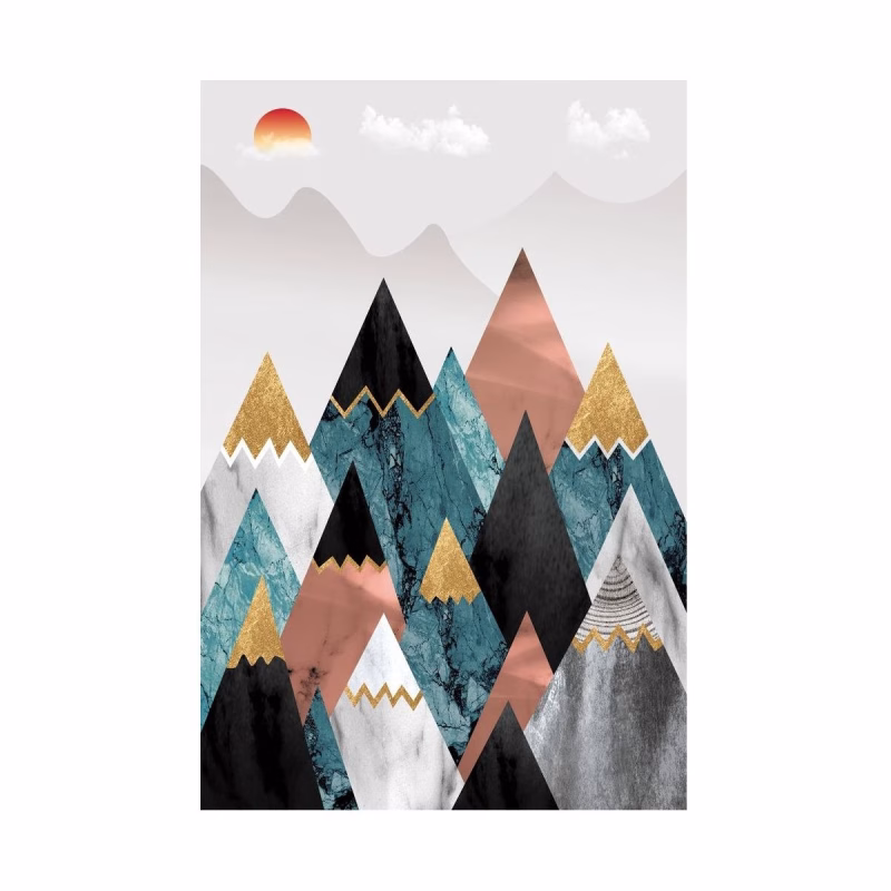 Tablou Abstract Geometric, Geometrie și Natură