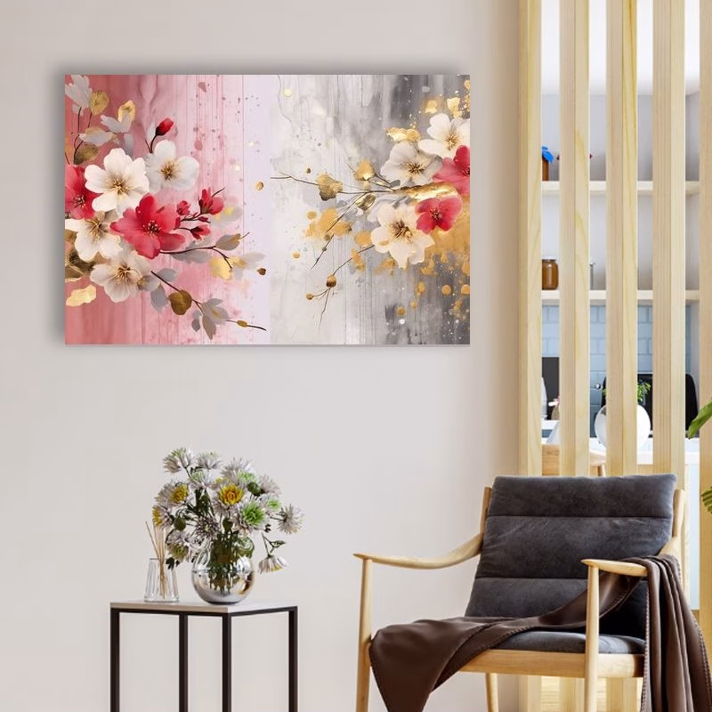 Tablou Floral, Primăvară Roz - imagine 3